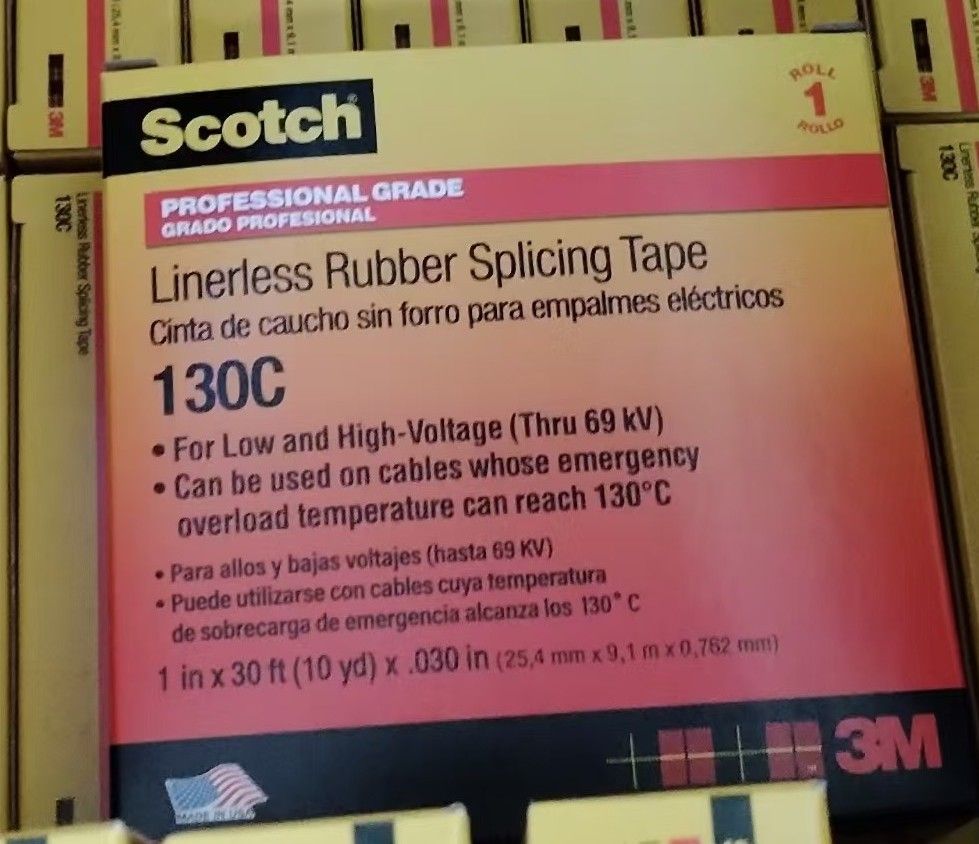 3M 130C 无衬层橡胶自粘带